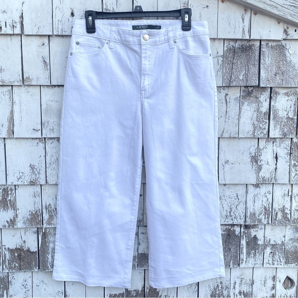 Lauren Ralph Lauren Denim - Lauren Ralph Lauren Wide Leg Capris Jeans